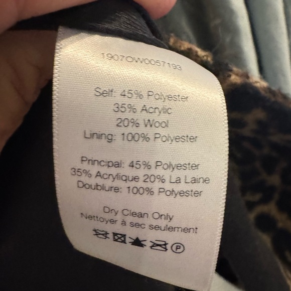VERONICA BEARD - Senna Leopard Print Dickey Coat EUC - Size 4 - Picture 6 of 7